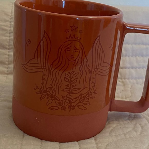 Mermaid Spring 2021 Starbucks 50th Anniversary Mug Terra Cotta Ceramic 12 Oz Mug - Picture 4 of 15